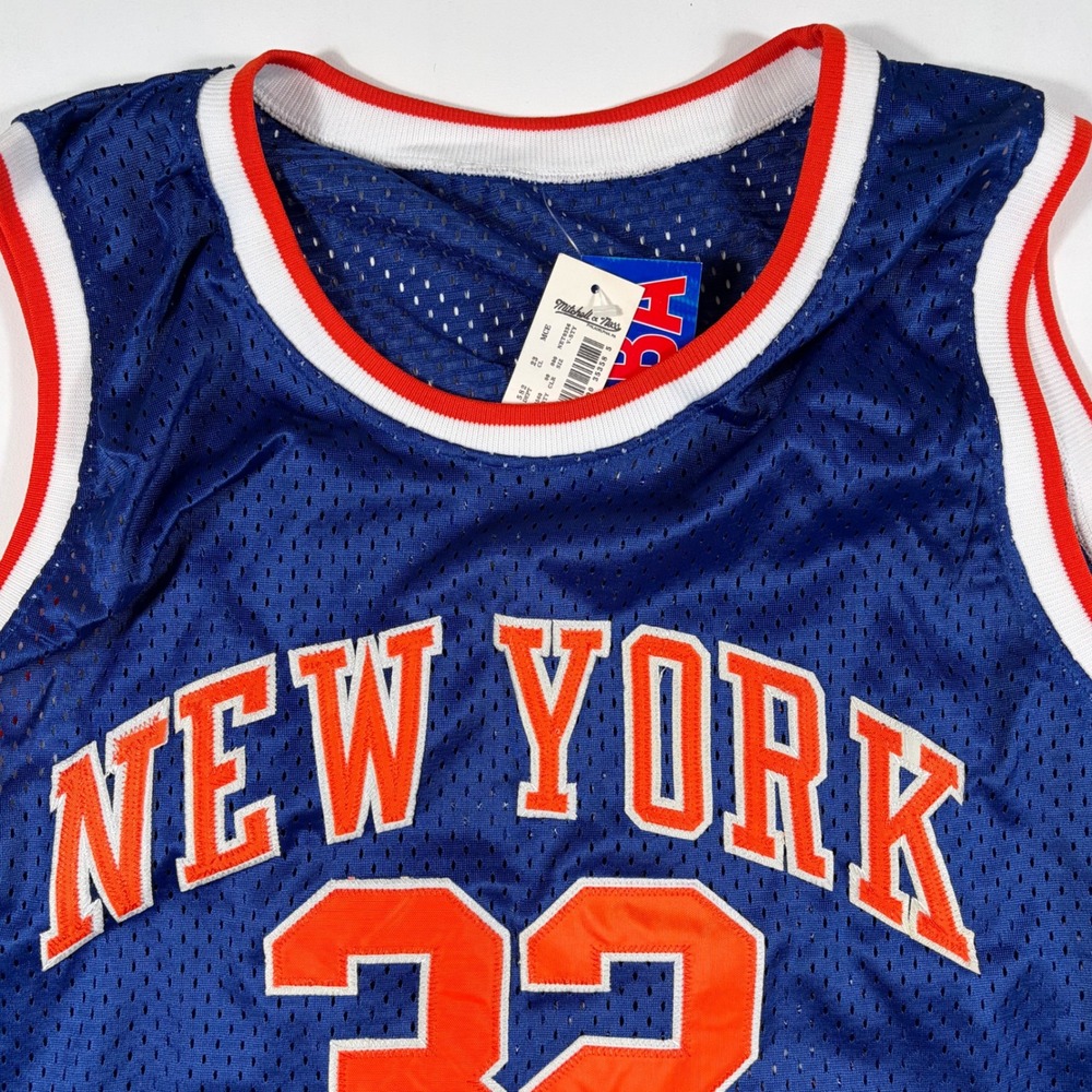 Jerry Lucas Jersey 1972-73 New York Knicks Mitchell & Ness Mens 60 NBA Blue NEW